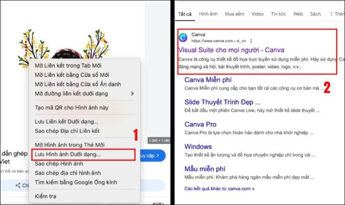 Truy cập vào trang web chính thức của Canva