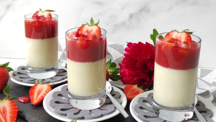 Panna Cotta với vẻ ngoài bắt mắt