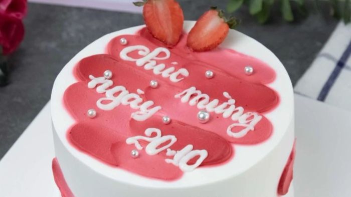 Mẫu bánh kem 20/10 đẹp dành tặng cô giáo