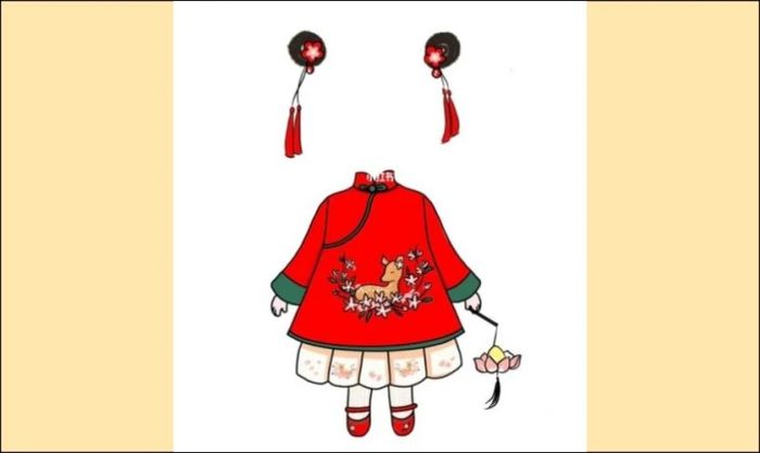 Mẫu ghép ảnh chibi theo phong cách Trung Hoa