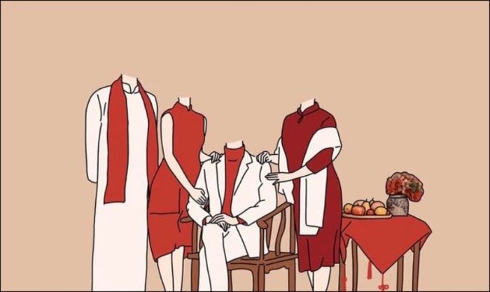 Mẫu ghép ảnh Tết sang trọng và tinh tế