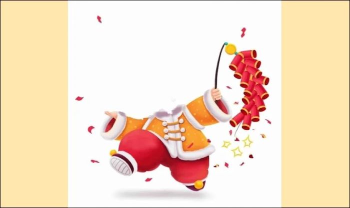 Mẫu ghép ảnh bé với chủ đề đón Tết