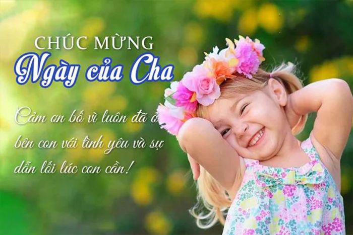 Thiệp mừng đáng yêu với những câu chúc ngọt ngào dành tặng người cha yêu quý
