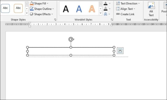 giao diện thao tác kéo khung Text Box