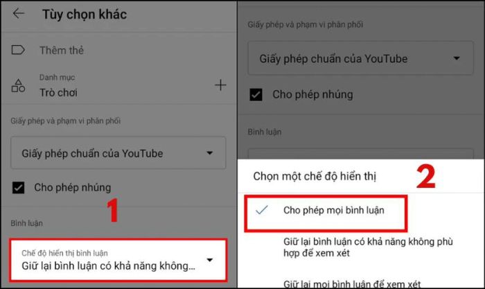 Cách bật bình luận trên Youtube qua điện thoại nhanh chóng
