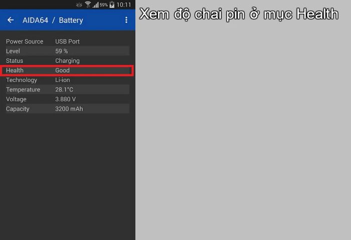 Hướng dẫn kiểm tra độ chai pin Samsung S8 với phần mềm AIDA64