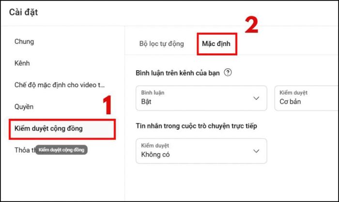 Cách bật bình luận trên Youtube qua máy tính nhanh chóng