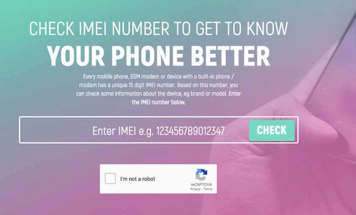IMEI.info - Website kiểm tra IMEI iPhone chính xác nhất