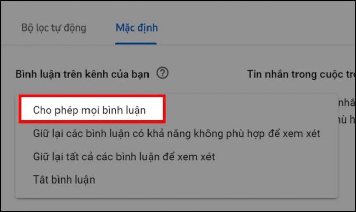Cách bật bình luận trên Youtube qua máy tính đơn giản và hiệu quả
