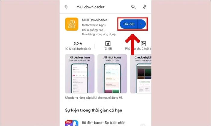 Truy cập cửa hàng Google Play trên điện thoại