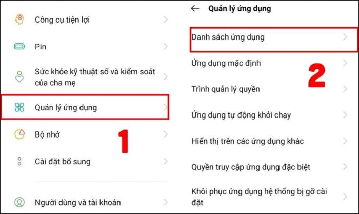 Xóa bộ nhớ đệm