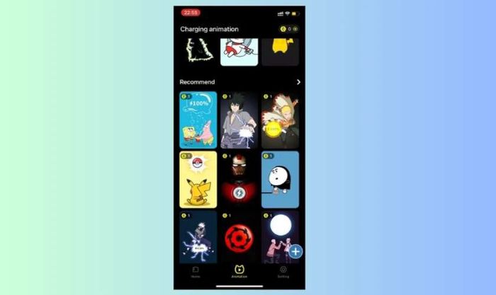 Ứng dụng tạo hiệu ứng sạc pin đẹp cho iOS dễ thương