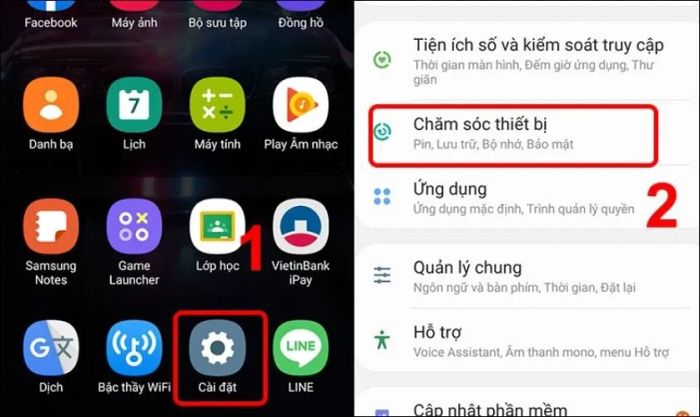 Hướng dẫn tắt tính năng chia sẻ pin trên Samsung một cách nhanh chóng