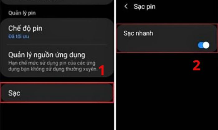 Gạt công tắc để tắt tính năng nếu nó đang được bật