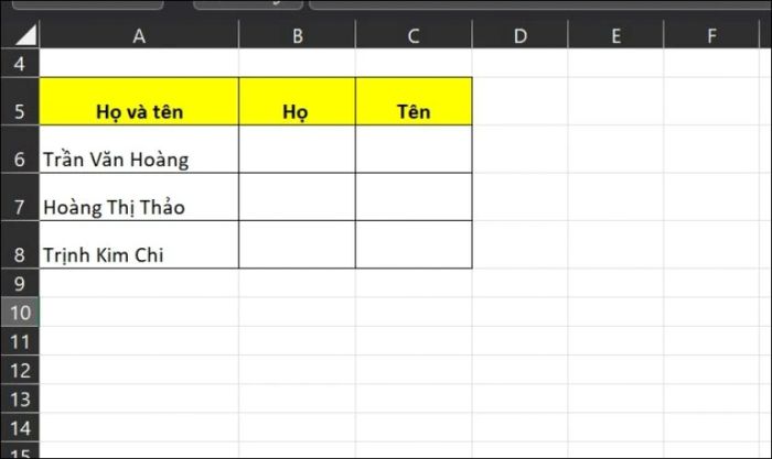 Cách chia một cột thành hai hoặc nhiều cột trong Excel bằng công thức