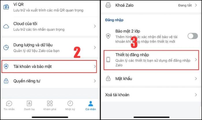 Kiểm tra các thiết bị đã đăng nhập vào tài khoản Zalo của bạn