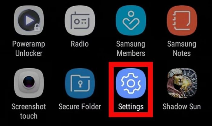 Trên điện thoại Android, bạn cần mở ứng dụng Cài đặt (Settings)