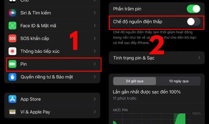 Phương pháp tiết kiệm pin trên iOS 12 đơn giản và hiệu quả