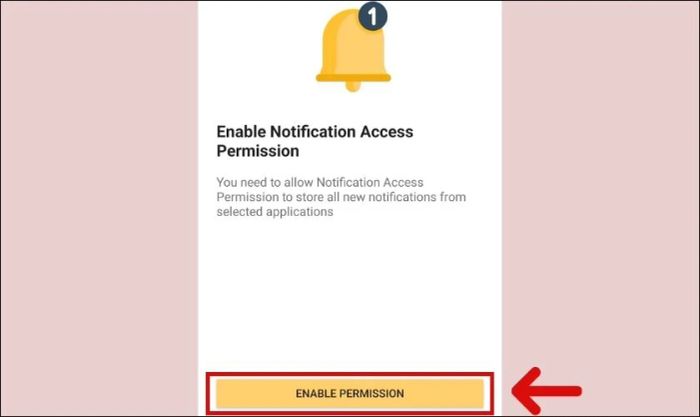 Nhấn vào Enable Permission để kích hoạt thông báo