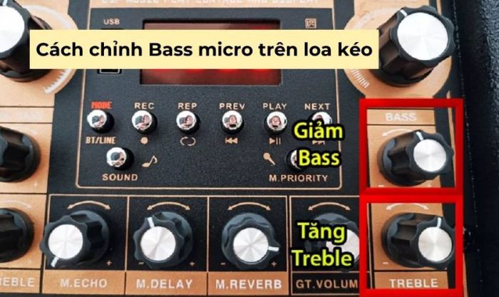 Cách điều chỉnh âm Bass cho micro