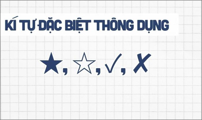 Kí tự đặc biệt có tác dụng gì