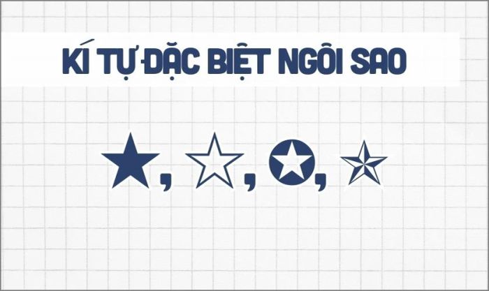 Kí tự đặc biệt ngôi sao