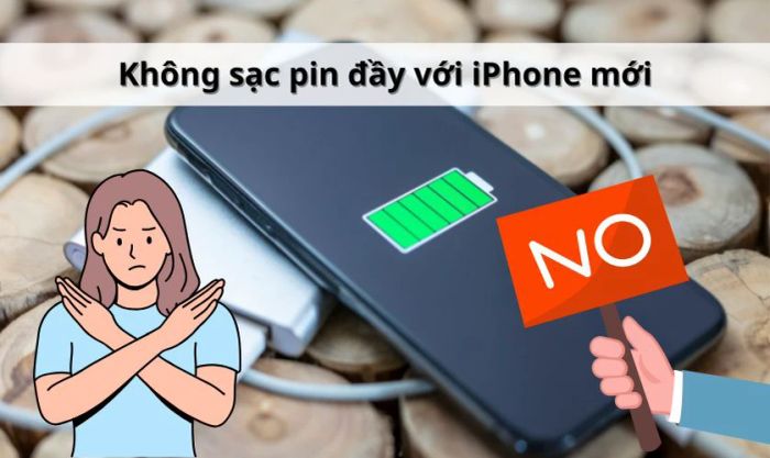 Tránh sạc pin đầy 100% với iPhone mới