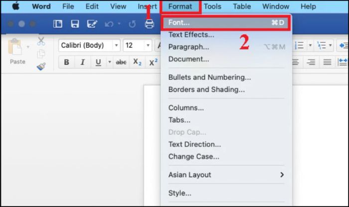 Hướng dẫn cài đặt Font mặc định cho Word trên MacOS