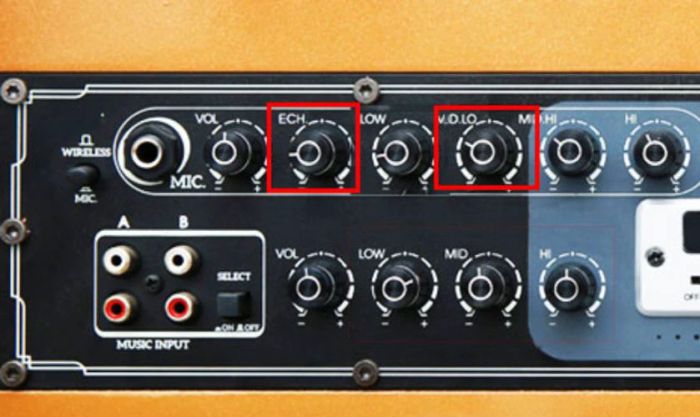 Tiếp theo, hãy điều chỉnh Echo (tiếng vang) cho loa