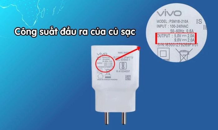 Công suất đầu ra của bộ sạc có tác động lớn đến thời gian sạc đầy pin