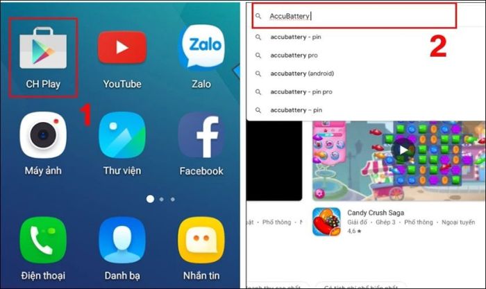 Tải AccuBattery từ Google Play Store trên điện thoại Huawei