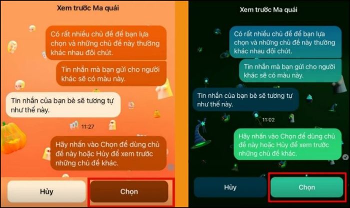 Liệu có thể tùy chỉnh màu sắc hình nền Halloween trên Messenger không?
