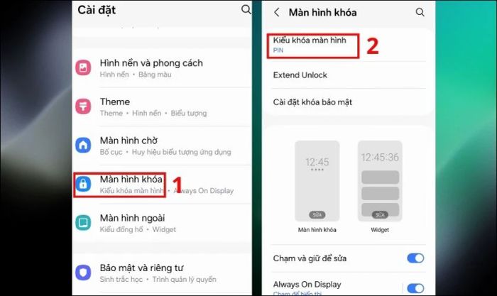 Cách xóa mã pin trên Samsung khi nhớ mật khẩu