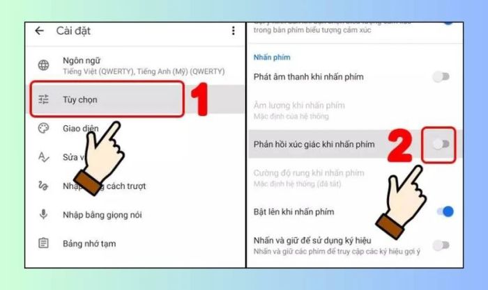 Hướng dẫn cách tắt tính năng rung trên ứng dụng bàn phím của bên thứ 3