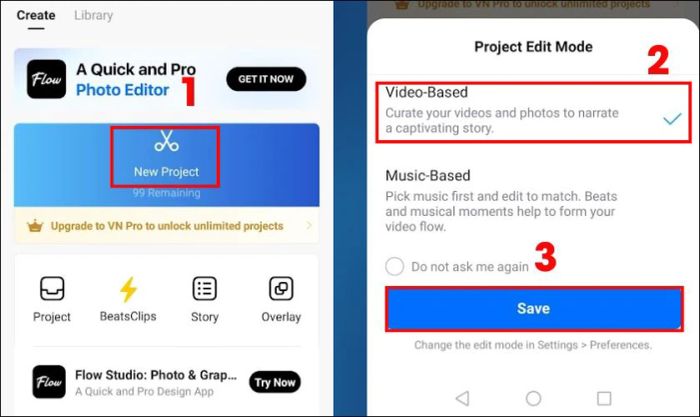 Sử dụng VN Video Editor để thêm nhạc hoặc âm thanh vào video một cách dễ dàng.