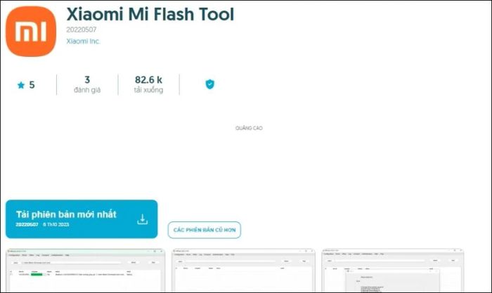 Hãy cài đặt phần mềm Mi Flash Tool trên máy tính của bạn