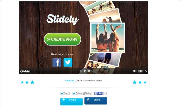 Slidely - Công cụ chỉnh sửa và chia sẻ video nhanh chóng lên các nền tảng mạng xã hội