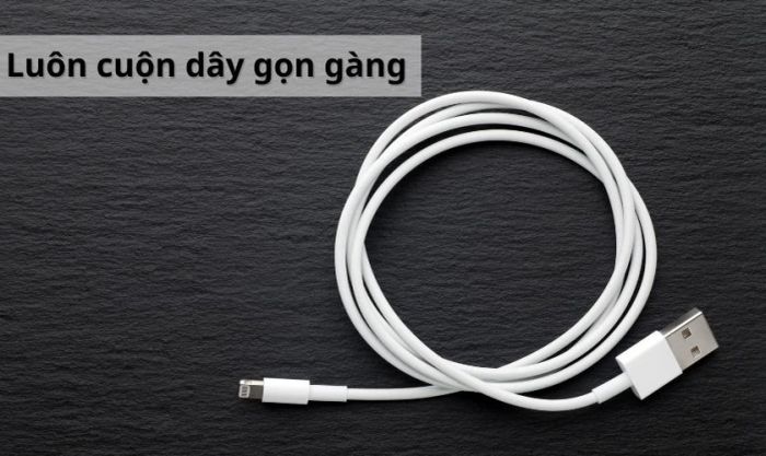 Làm thế nào để bảo quản cáp sạc iPhone chính hãng để đảm bảo độ bền và hiệu suất?