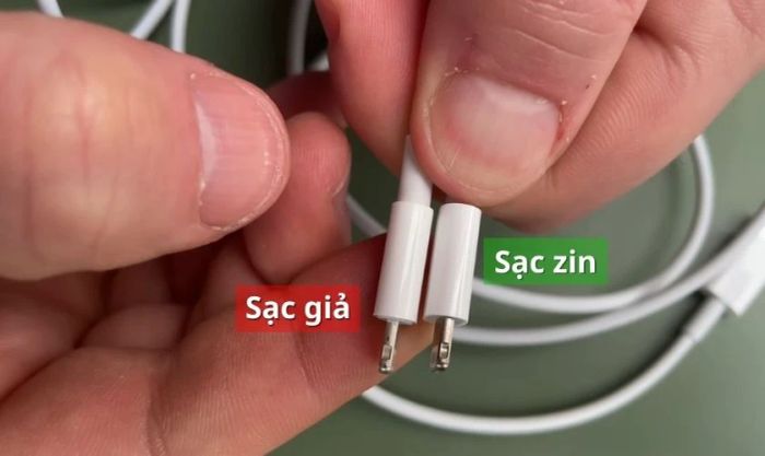 Nhận biết cáp sạc iPhone chính hãng thông qua thiết kế