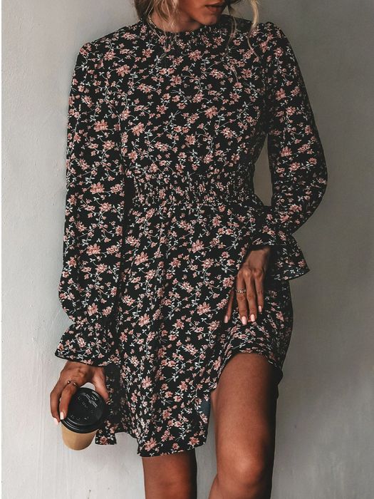 Model showcasing the dress.
