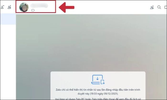 Nhấn vào ảnh đại diện của người bạn muốn chia sẻ