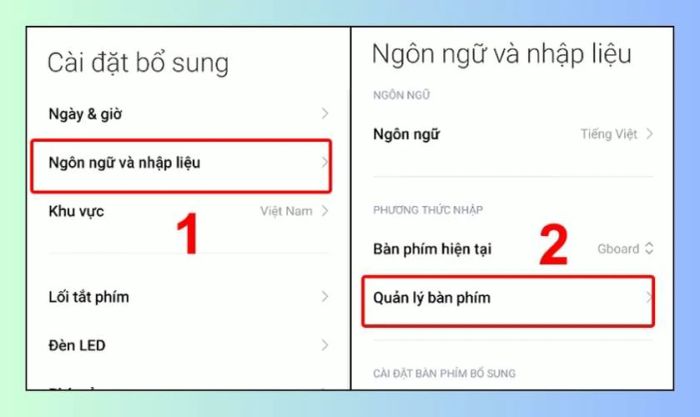 Quản lý bàn phím