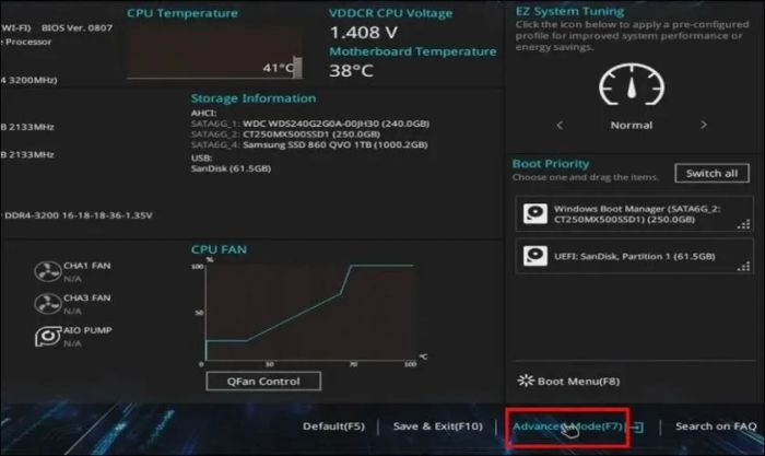 Hướng dẫn cập nhật BIOS main MSI, ASUS, DELL, Acer, HP