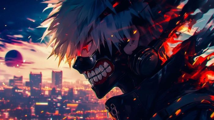 Hình ảnh ác quỷ anime với phong thái ngầu lạnh lùng