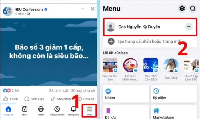 Hướng dẫn xóa ảnh bìa trên Facebook bằng điện thoại