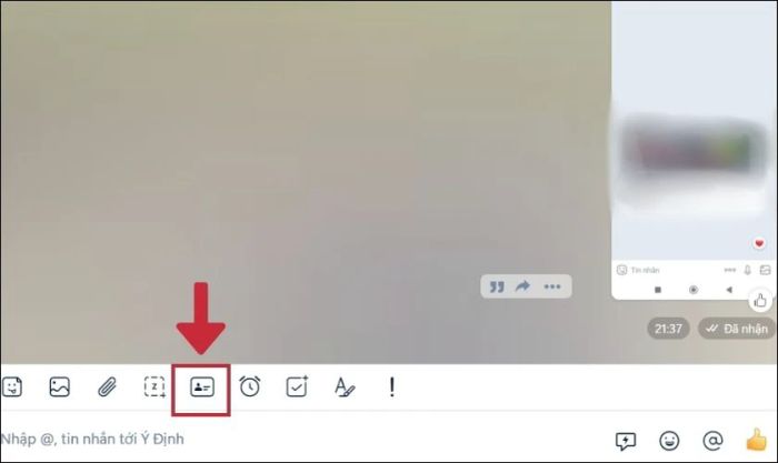 Hướng dẫn gửi danh thiếp Zalo trên máy tính
