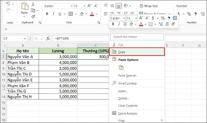 chỉ dán công thức
