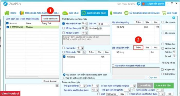 Hướng dẫn cách đặt lịch gửi tin nhắn.