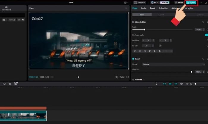 Nhấn Xuất để tải video lên TikTok