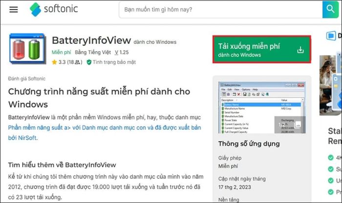 Hướng dẫn kiểm tra pin laptop bằng phần mềm BatteryInfoView